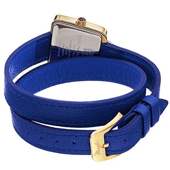 NWT BRUNO MAGLI EMMA DOUBLE WRAP WOMEN'S WATCH - Picture 2 of 15